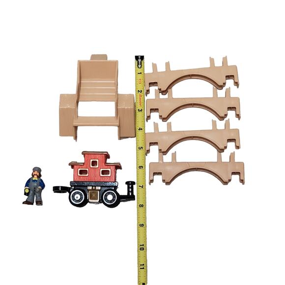 Lot of 7 Lincoln Logs Replacement Tan Arches Variety 1998 Hasbro Original Bundle - Picture 4 of 6